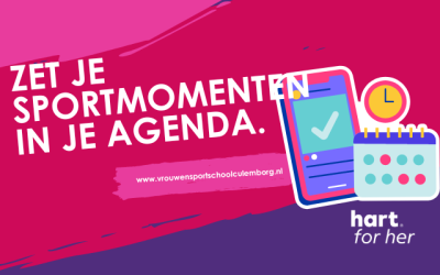 Zet je sportmomenten in je agenda.