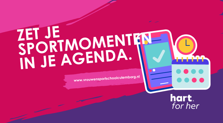 Zet je sportmomenten in je agenda.