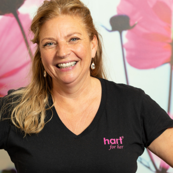 Esther, trainster bij hart for her Culemborg.