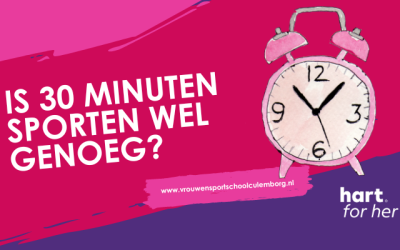 Is 30 minuten sporten wel voldoende voor een volledige workout?